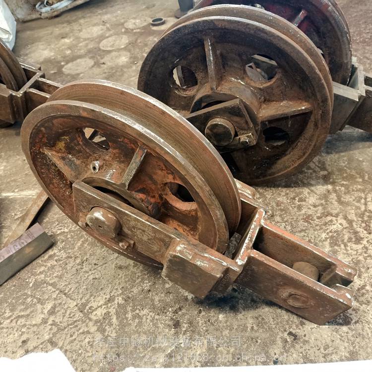 无极绳绞车压绳轮绞车尾轮无极绳托绳轮组