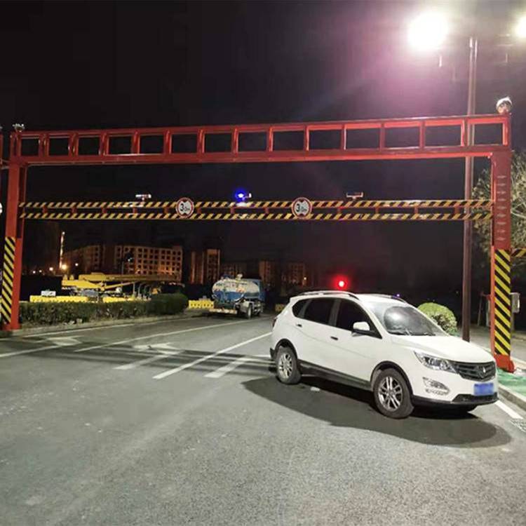 小区限高杆液压限高架固定限高架收费站限高杆图片