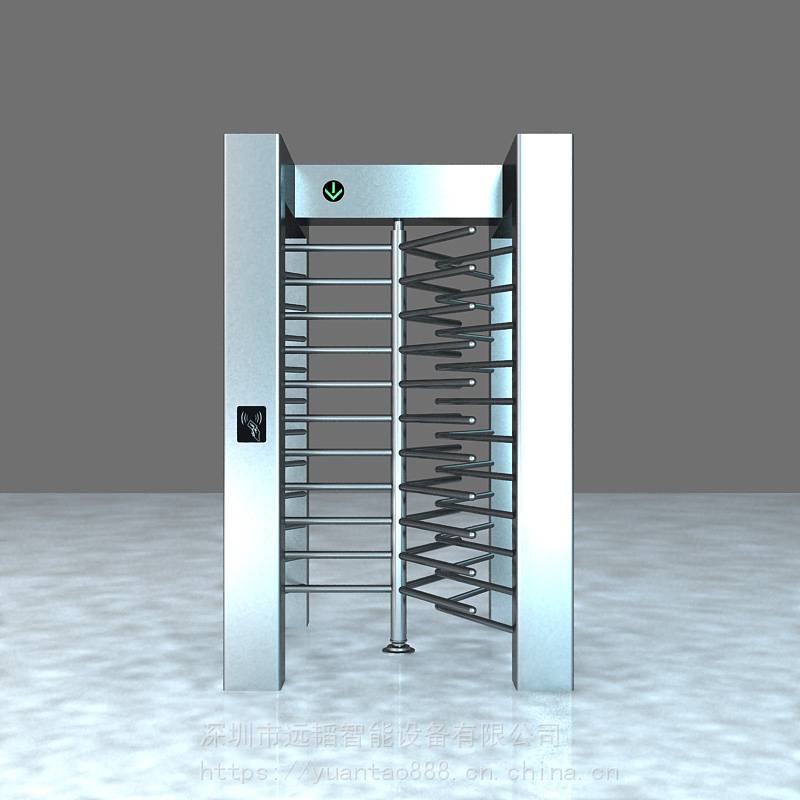 小区防尾随刷卡全高闸物业管理十字转闸智能门禁闸机系统