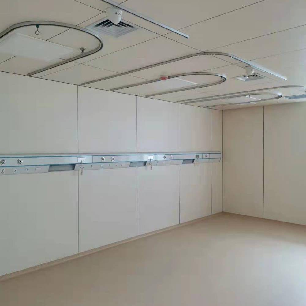 湖北襄阳医院住院楼病房铝合金隔帘轨道医用铝合金天轨l型u型隔帘吊轨