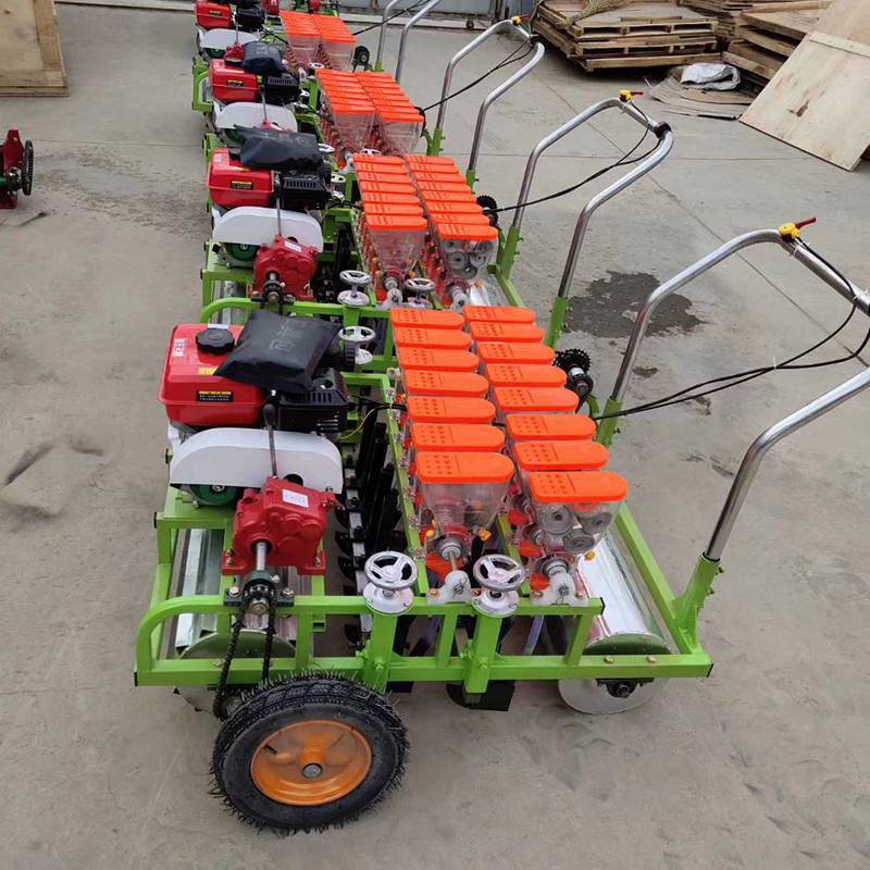 油菜白鲜皮播种机小型手推香菜播种机htsc9水肥一体化设备