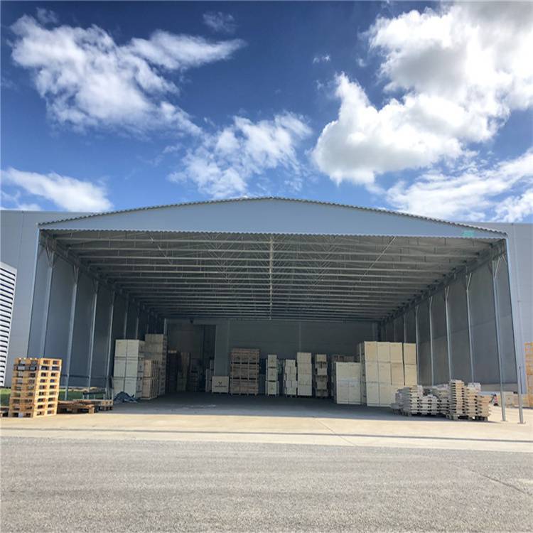 定做大型推拉棚电动棚仓库棚临时厂房搭建全国可上门测量安装
