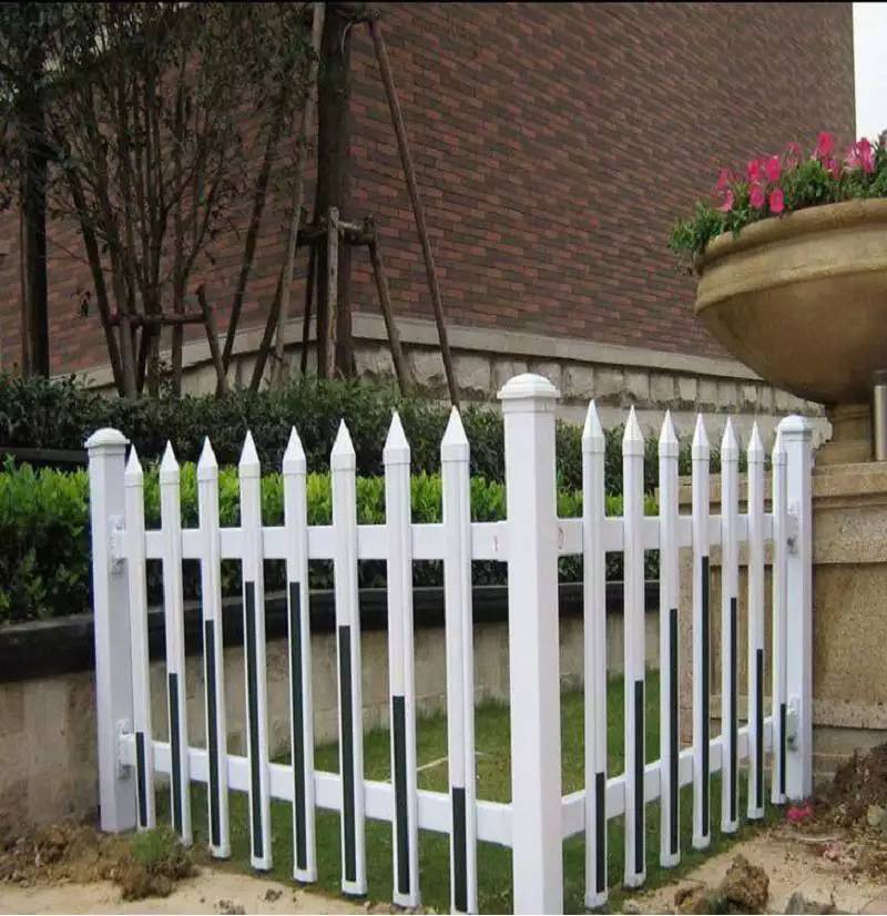 学校绿化隔离栏 塑钢草坪护栏 花园pvc围栏 瑞莱