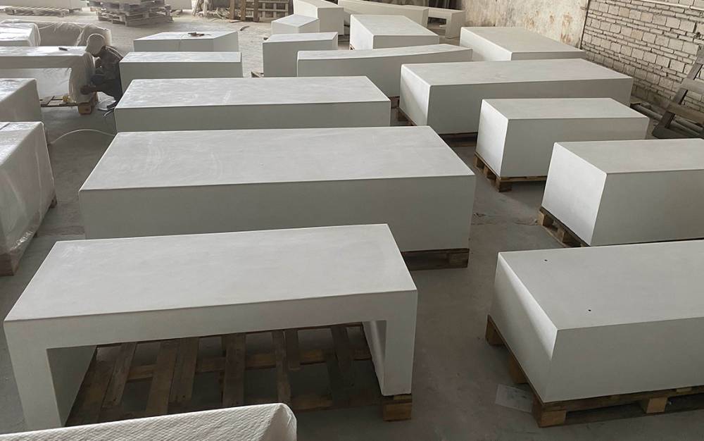 现代校园广场景观uhpc水泥室外凳子