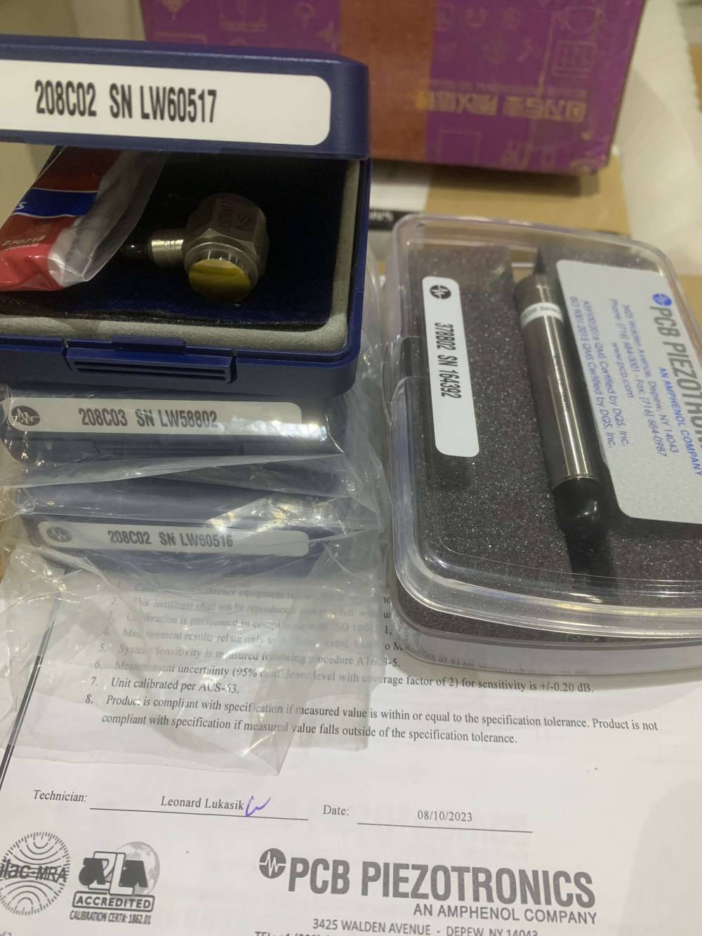 640B60/640A60美国PCB压电传感器菱联现货包邮