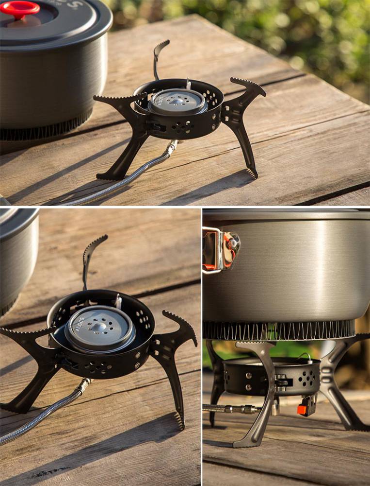 爱路客野外炉具便携套装野炊猛火炉头户外炉具燃气炉防风户外气炉