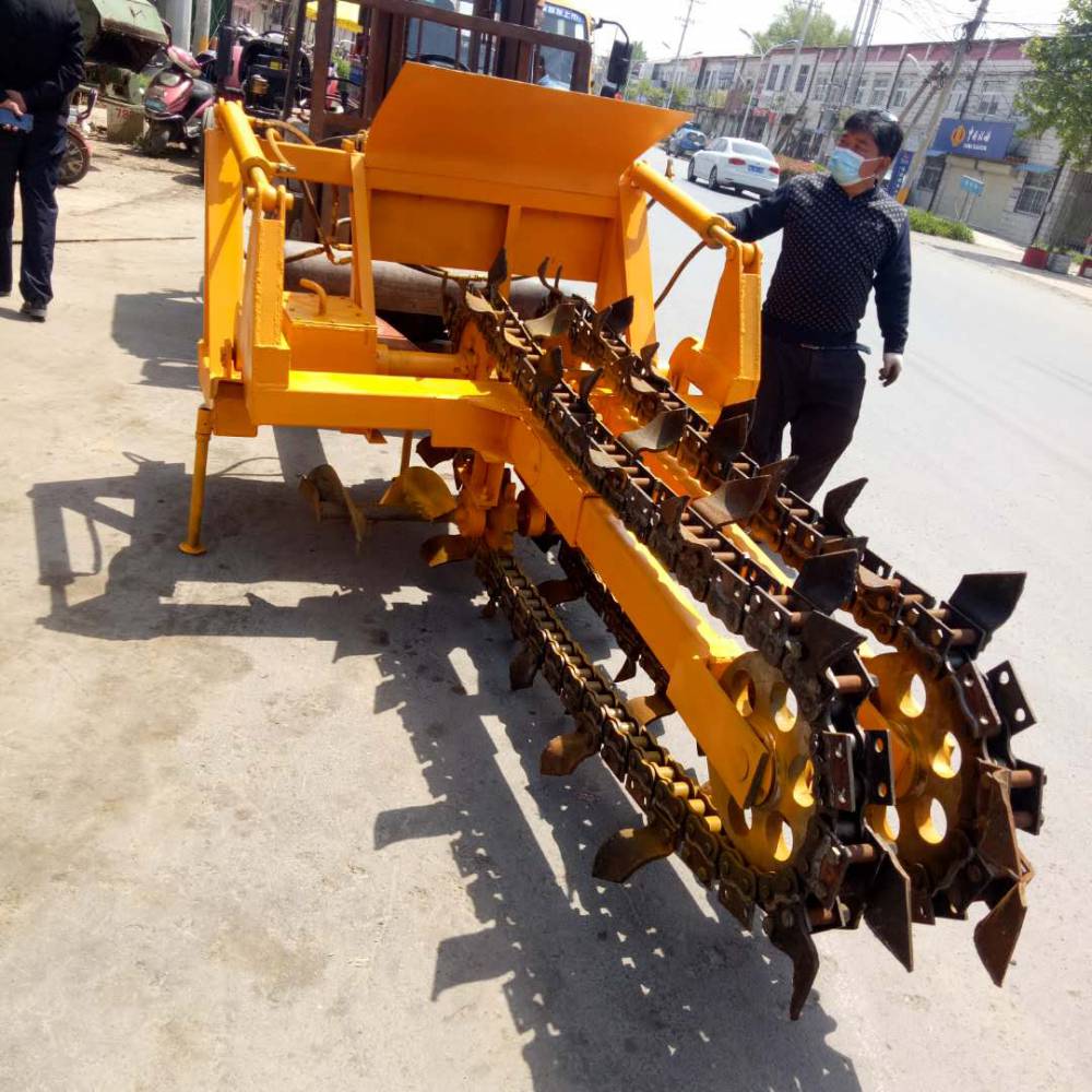 多功能链条开沟机柴油链条开沟机链条开沟机厂家双链条