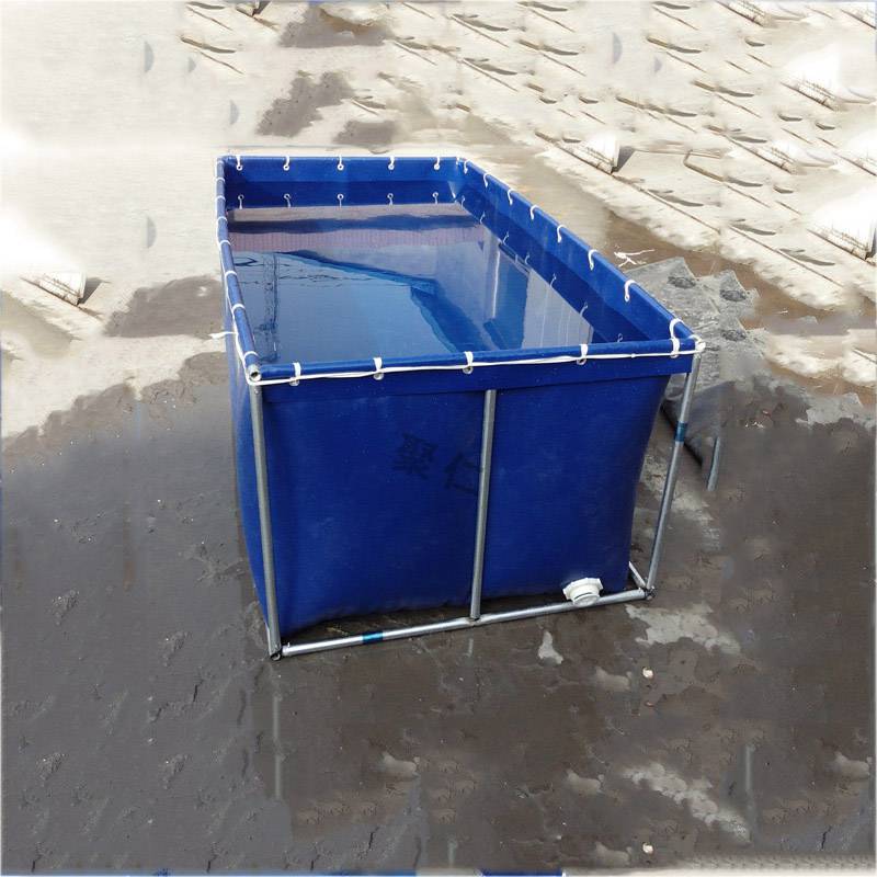 2吨天蓝色移动蓄水池消防移动50l软体应急救灾贮水罐聚仁