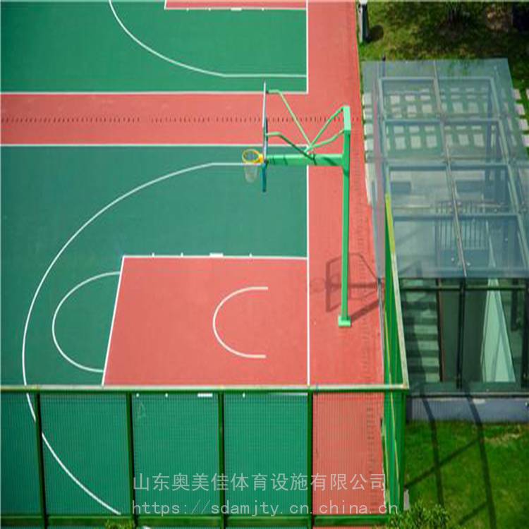 塑胶网球场 羽毛球场地板胶 环保硅PU篮球场