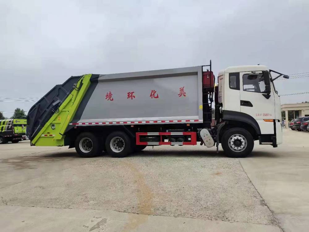 20方压缩垃圾车东风天龙大型后双桥垃圾分类清运车18吨容量