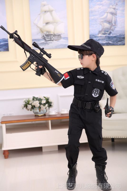 儿童警察服装警衣服少儿特警套装幼儿园小警察演出服交警警官服装 价格 厂家 中国供应商