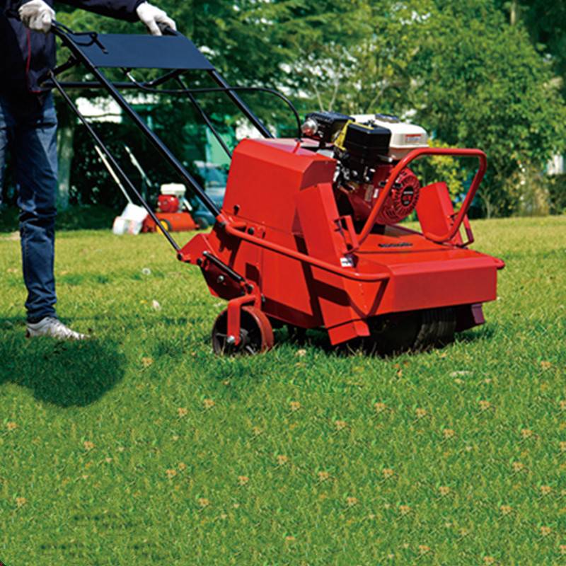 高尔夫球场梳草机草坪打孔机改善草坪通气性草坪压实机草皮滚筒滚压机