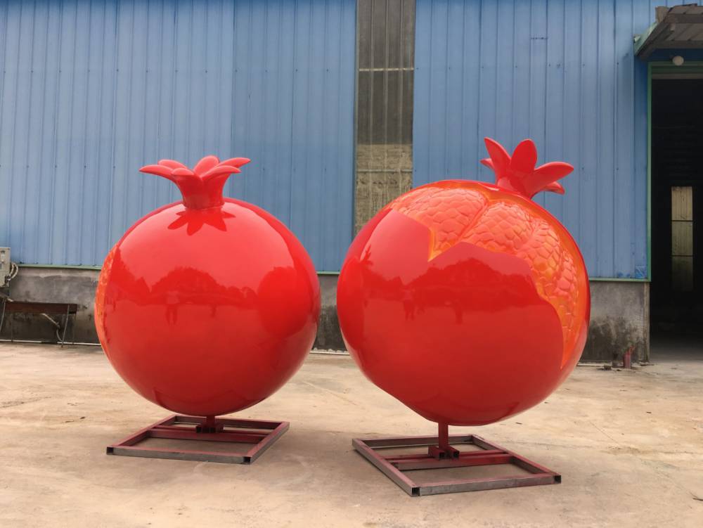 石榴雕塑厂家雕塑抽象立体石榴雕塑厂家