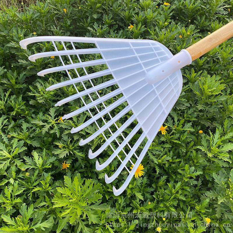 长柄塑料搂耙子农用粮食晒谷耙清理树叶垃圾耙子12齿搂扒