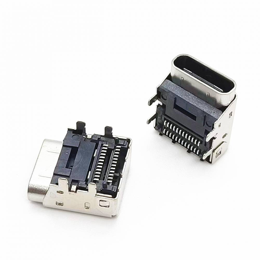 typec24pin板上双贴加高母座ch34