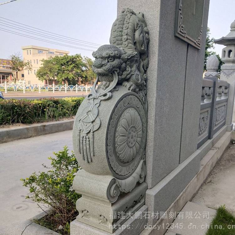 福建抱鼓石规格尺寸石墩门鼓