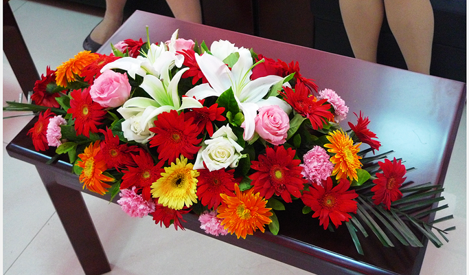 石家庄会议绿植租赁会场鲜花制作