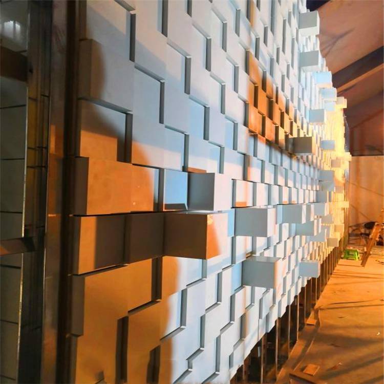 机械矩阵墙艺术机械伸缩墙企业展会logo字体墙