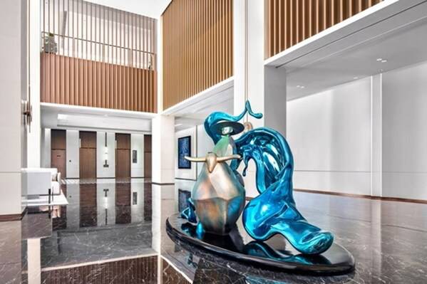 酒店大堂艺术品【小童牧牛】 酒店大堂艺术品【小童牧牛】