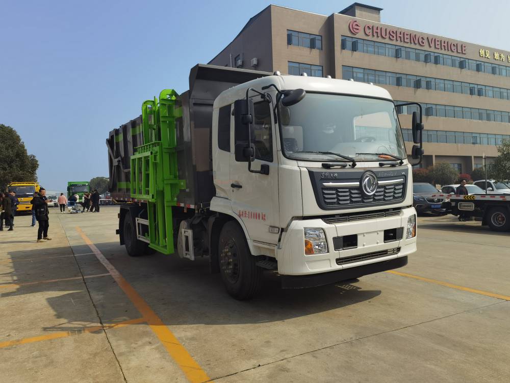 东风天锦16方自装卸式病死畜禽转运车病死猪鸡收集运输车