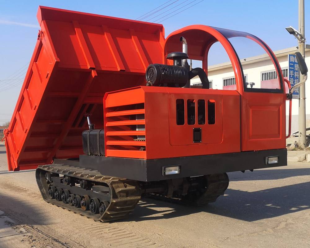 泥泞坑洼路面履带运输车沙石泥土自卸车爬坡搬动车适合全地形