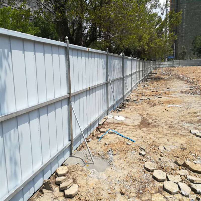 工程施工隔离围栏道路修路封闭围挡彩钢板铁皮挡板