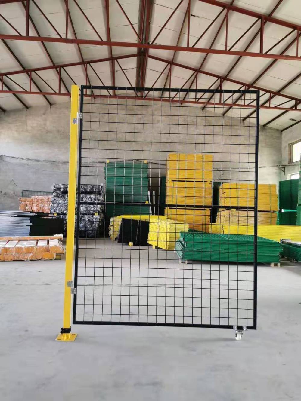 车间隔离网铁丝网围栏可移动护栏网仓库快递分拣网工厂防护隔断网