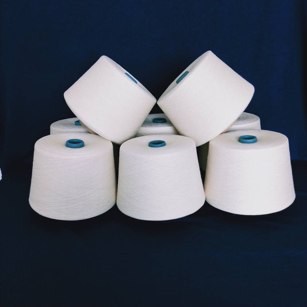 有机棉粘纱再生棉粘纱再生涤棉纱再生涤纶纱欣跃纺织