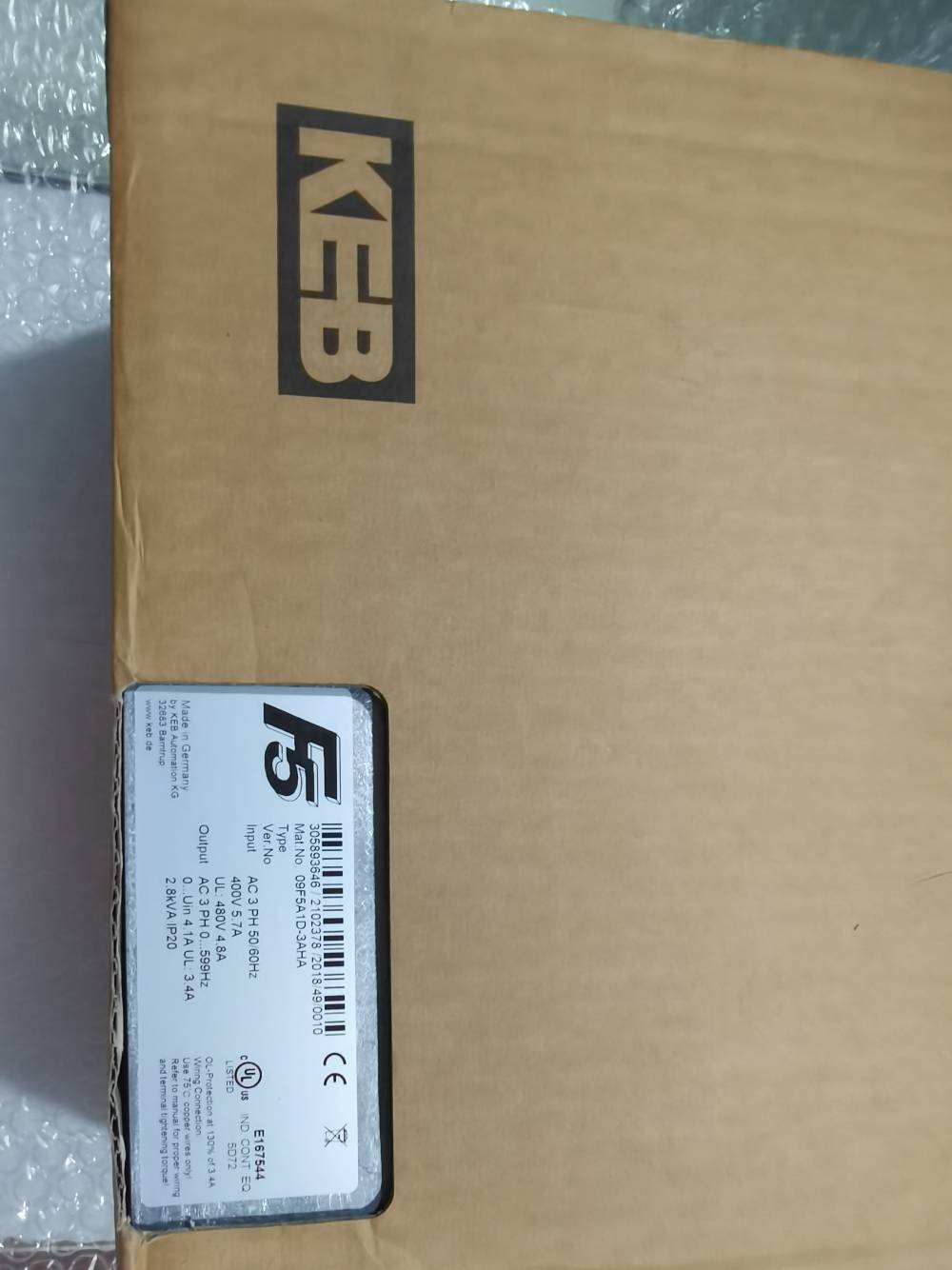 KEB科比F5系列变频器 05.F5.B3A-090A代参数说明书