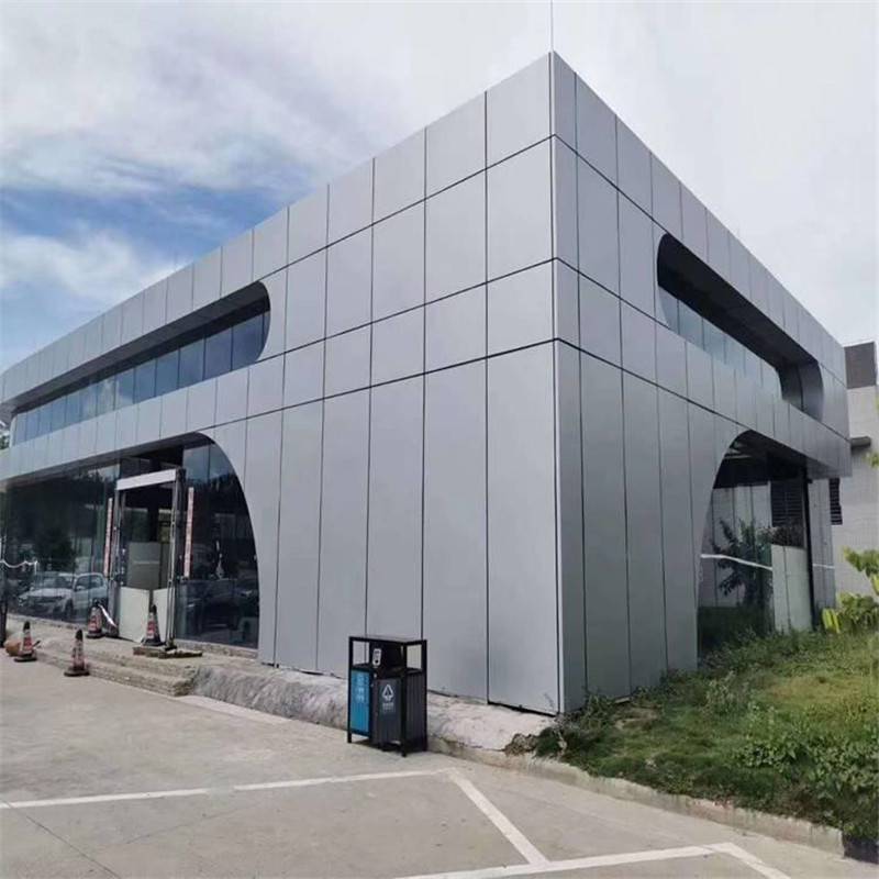 酒店闪银色铝单板定制氟碳铝单板厂家