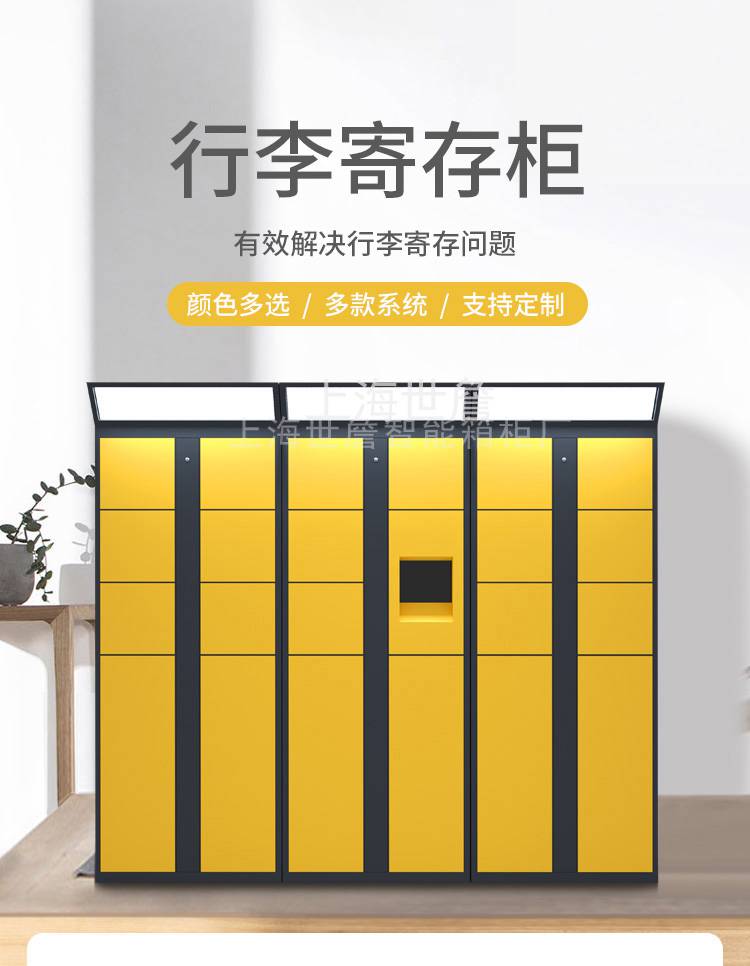 车站行李柜高铁智能储物柜扫码指纹行李寄存柜个性化定制