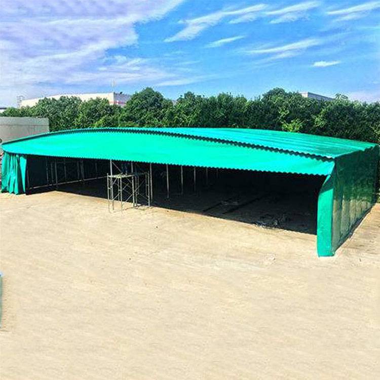 公司活动推拉篷露天遮阳棚铜川黄陵电动雨蓬