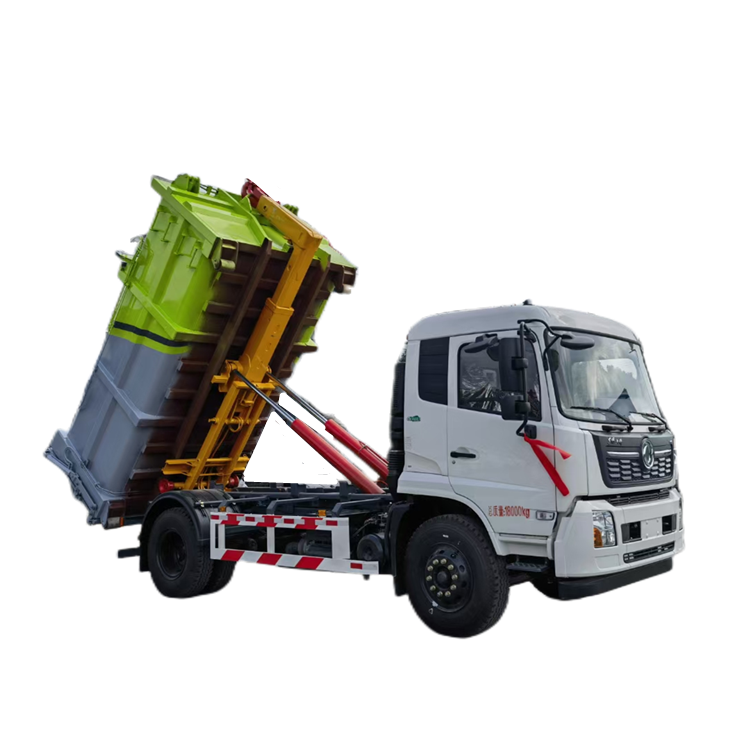 拉鸡粪车12方钩臂式粪污运输车车厢可卸循收运低图片