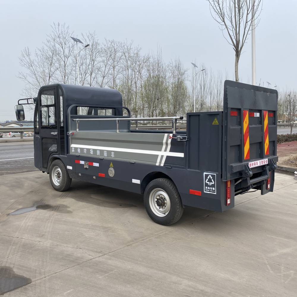 南通市电动多功能尾板车四轮垃圾桶运输车