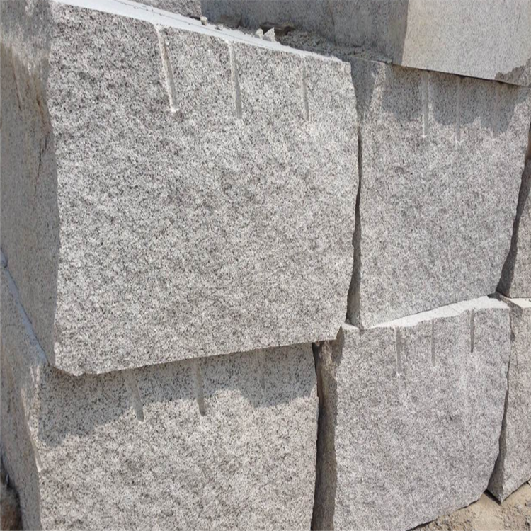 灰色光面银点白麻石材按需定制银点白麻花岗岩