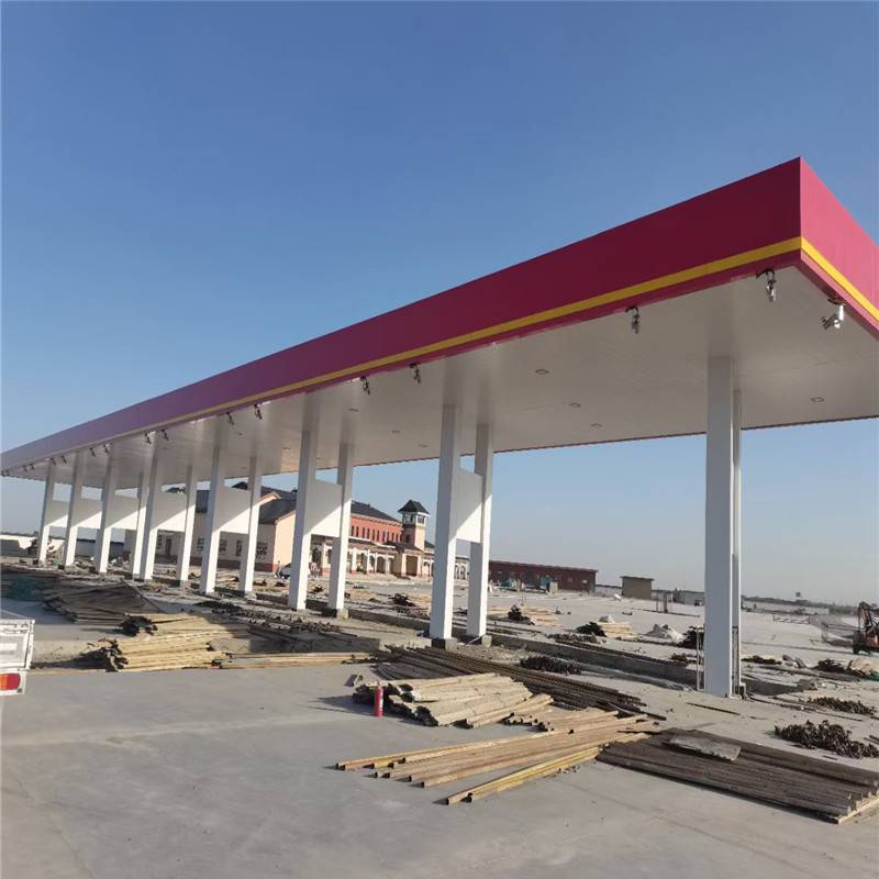 加油站罩棚雨蓬抗风300宽白色铝条扣厂家