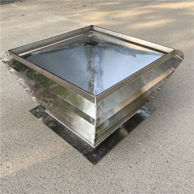 楼顶烟道自力式风帽固定式风帽方形成品风帽