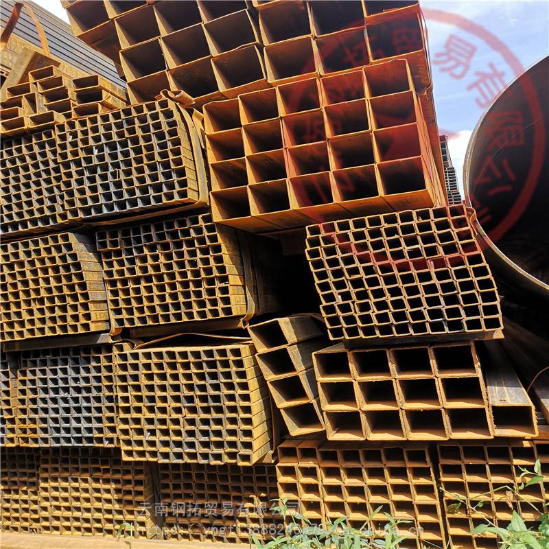 钢拓内蒙古方管云南花纹板不绣钢花纹板厂方矩管热镀锌方管镀锌管直发