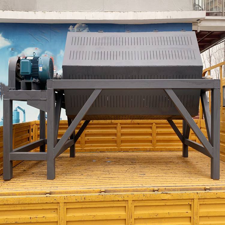 六角滚筒抛光机铁件除锈滚桶抛光机火烧铁干磨机去杂质研磨机