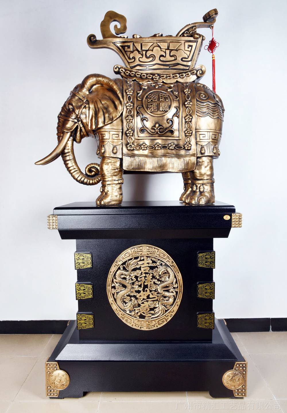 大号落地摆件鼎诚信金鼎大号摆件马到成功广州深圳公司开业乔迁送什么