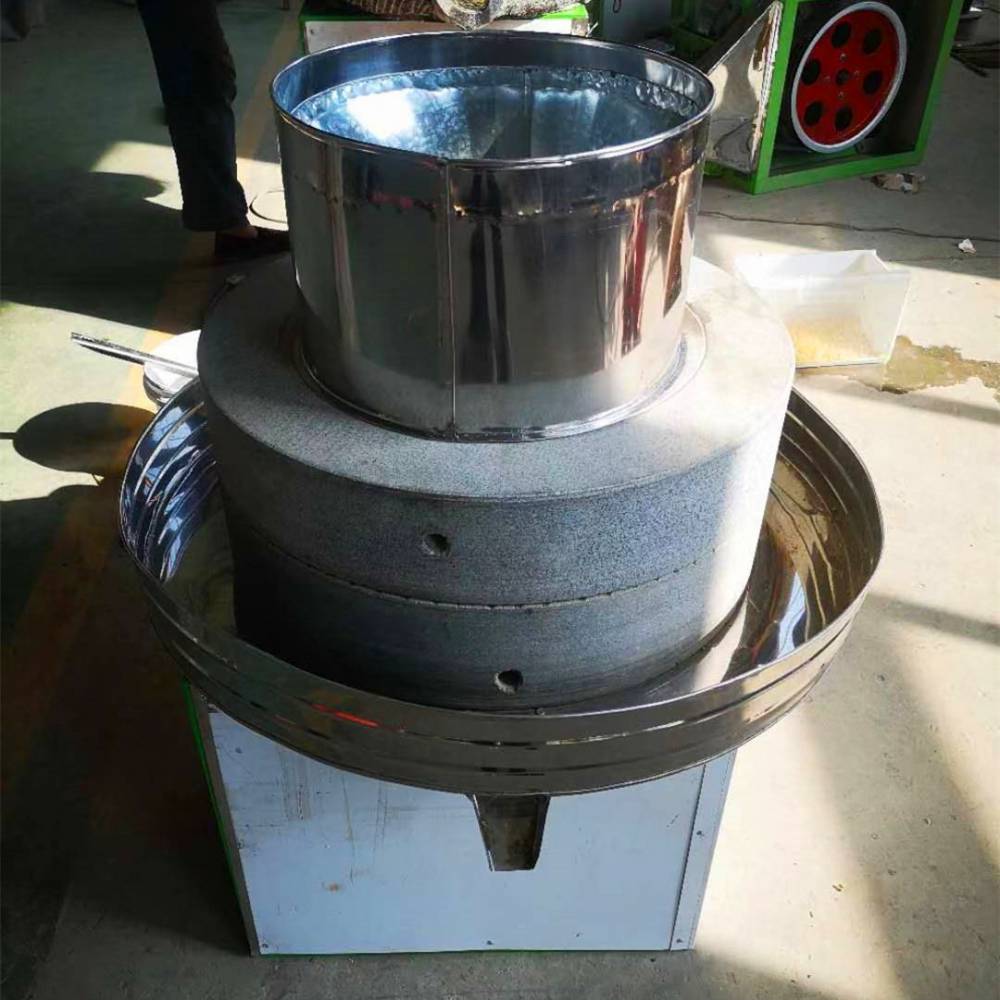 石家庄煎饼糊子石磨机三相电花岗石磨浆机低速研磨