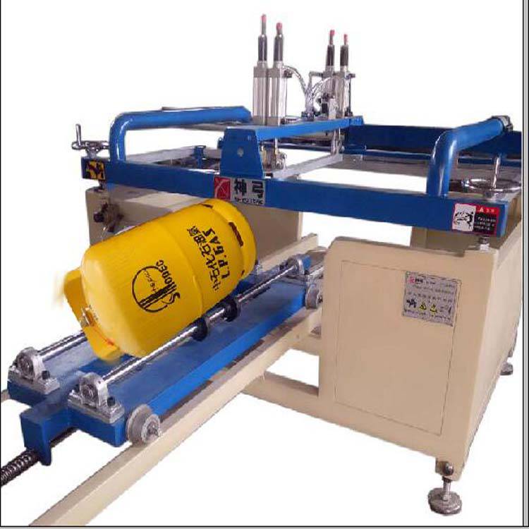 液化气罐钢瓶印字机氧气瓶印字机氦气罐印字机济南神弓造