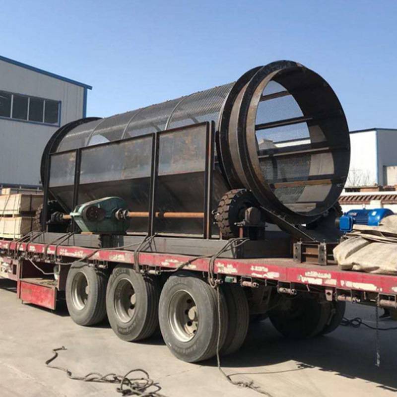 鸿乾机械沙场石料厂砂石分离机无轴圆筒筛沙机无轴滚筒筛厂家