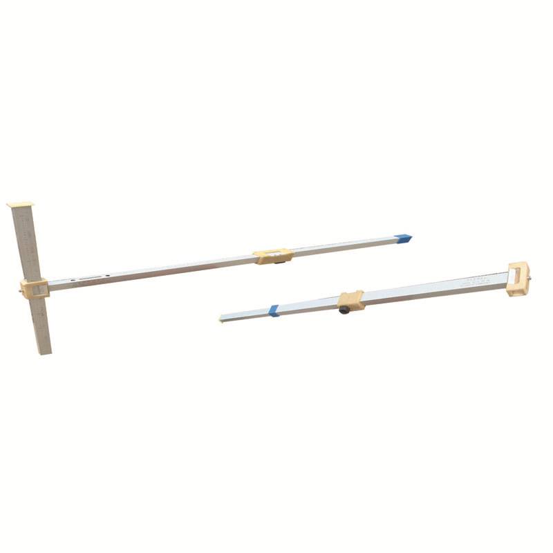 l型轨道卡尺可定制铁路控制桩测量尺曲线正矢尺轨缝尺