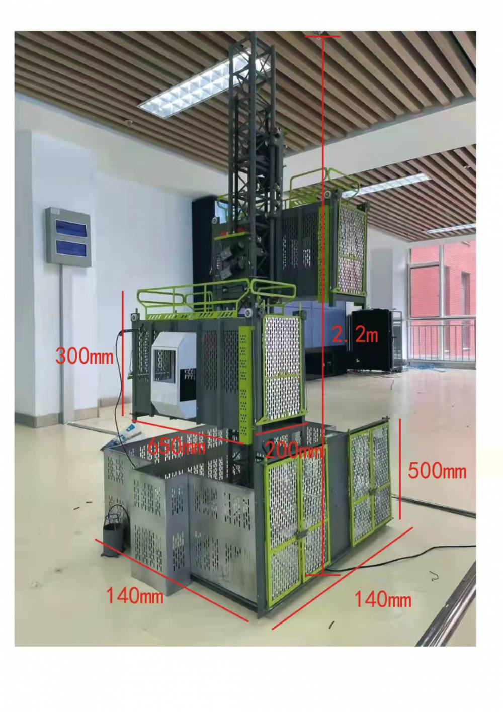 施工升降机模型 展厅观摩会专用 智慧工地升降机模型 仿真比例真机缩放