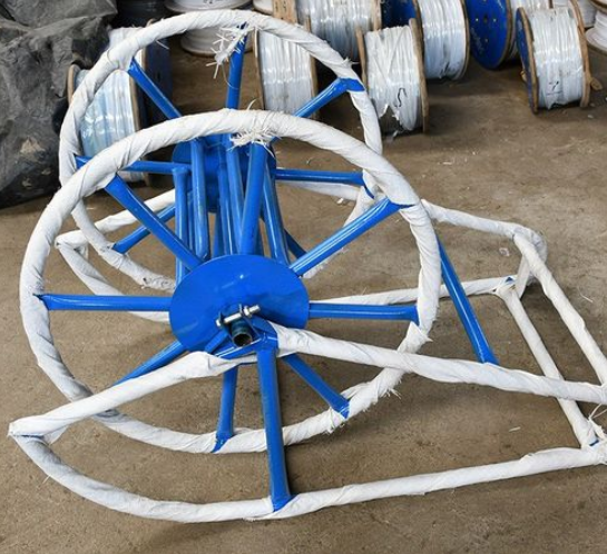 钢丝绳绕线架移动式导线绕线架portablesteelropestand导线绕线架