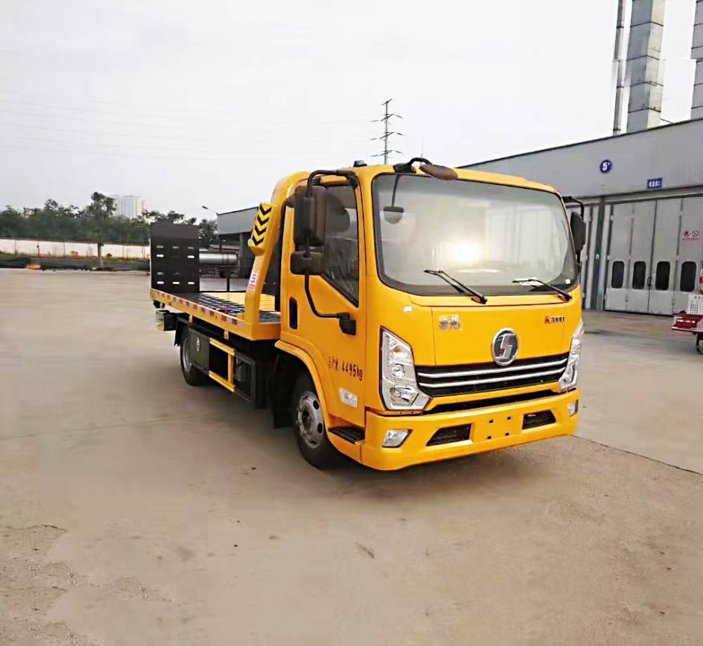 陕汽德龙k3000蓝牌道路清障车蓝牌一拖二清障车24小时道路救援车图片