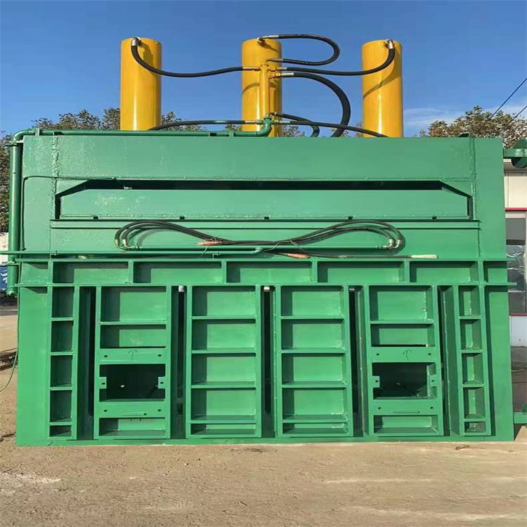 立式塑料压块机塑料瓶塑料纸压缩废铁废料打包机打包速度快