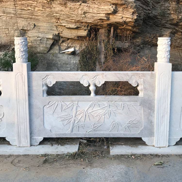 石材石栏杆花岗岩栏杆浮雕寺庙青石栏杆河道石栏杆