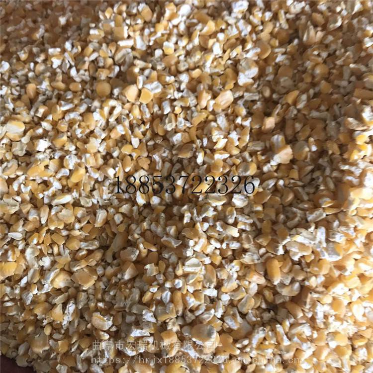 湖北花生破碎机厂家打玉米粉机器视频杂粮加工挤扁机 